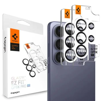 Протектор за камера за Samsung Galaxy S26 Ultra - Optik.tR EZ Fit Pro HD (2 pack) - Spigen - Черен