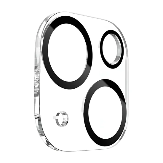 Протектор за камера за iPhone 14 / iPhone 14 Plus - S+ Camera Glass Protector - Lito - Черен/Прозрачен