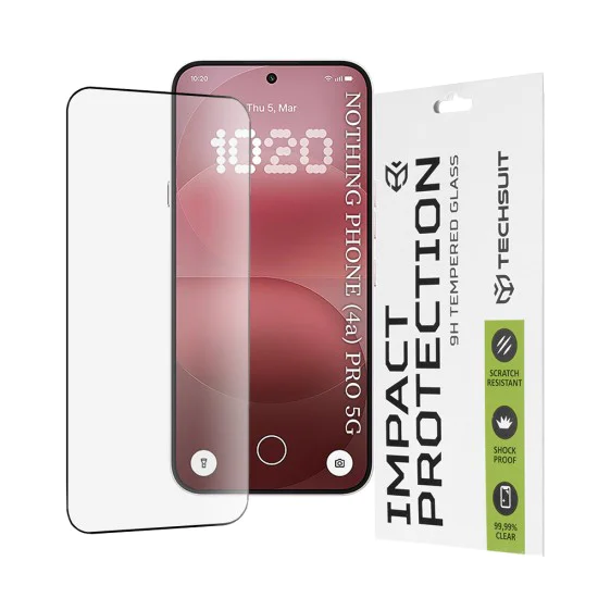 Стъклен протектор за Nothing Phone (4a) Pro - 111D Full Cover - Techsuit - Черен