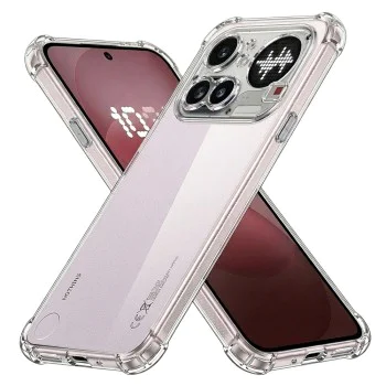 Калъф за Nothing Phone (4a) Pro - Shockproof Clear Silicone - Techsuit - Прозрачен