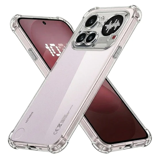 Калъф за Nothing Phone (4a) Pro - Shockproof Clear Silicone - Techsuit - Прозрачен