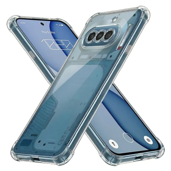 Калъф за Nothing Phone (4a) - Shockproof Clear Silicone - Techsuit - Прозрачен