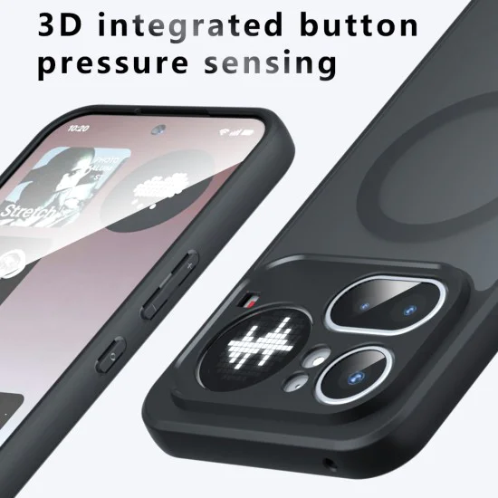 Калъф за Nothing Phone (4a) - PureFrost MagSafe - Techsuit - Матово черен