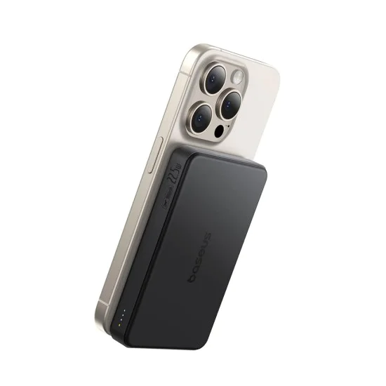 Външна батерия Baseus Airpow II (P10080000123-00) - Magnetic, Qi2 технология, 22.5W, 10000mAh - Черна