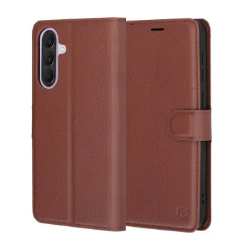Калъф за Samsung Galaxy A57 5G - Leather Folio - Techsuit - Кафяв