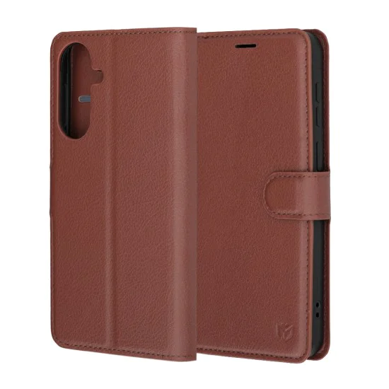 Калъф за Samsung Galaxy A57 5G - Leather Folio - Techsuit - Кафяв