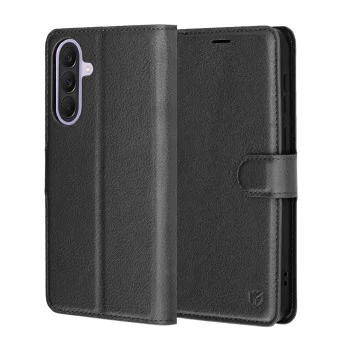 Калъф за Samsung Galaxy A57 5G - Leather Folio - Techsuit - Черен