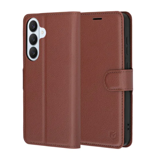 Калъф за Samsung Galaxy S26 Plus - Leather Folio - Techsuit - Кафяв