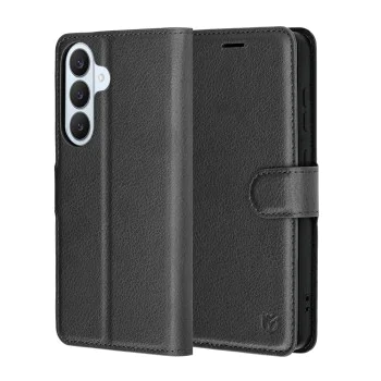 Калъф за Samsung Galaxy S26 Plus - Leather Folio - Techsuit - Черен