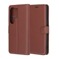 Калъф за Samsung Galaxy S26 Ultra - Leather Folio - Techsuit - Кафяв