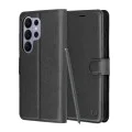 Калъф за Samsung Galaxy S26 Ultra - Leather Folio - Techsuit - Черен