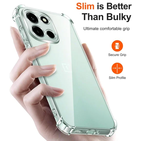 Калъф за OnePlus Nord 6 - Shockproof Clear Silicone - Techsuit - Прозрачен