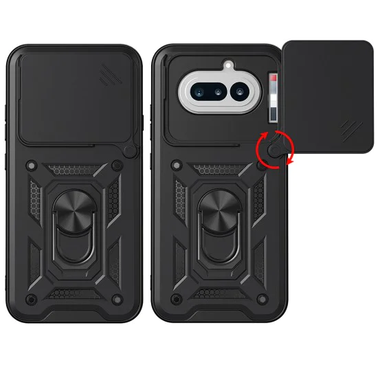 Калъф за Nothing Phone (4a) - CamShield Series - Techsuit - Черен