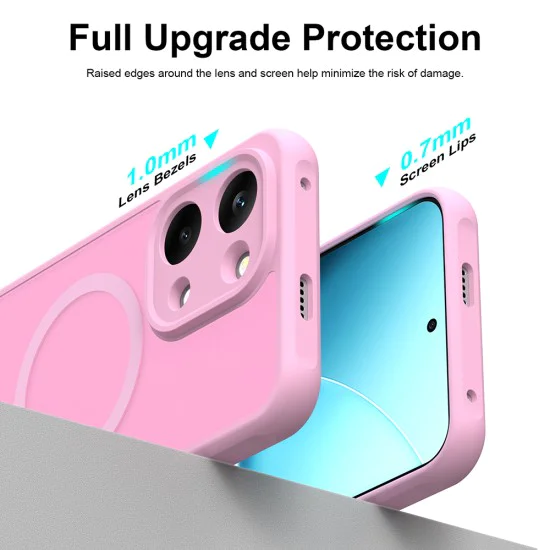 Калъф за Xiaomi Poco X8 Pro Max - HaloFrost II MagSafe - Techsuit - Розов