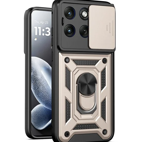 Калъф за Motorola Edge 70 Fusion - CamShield Series - Techsuit - Златист