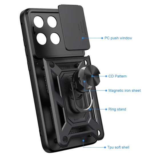 Калъф за Motorola Edge 70 Fusion - CamShield Series - Techsuit - Зелен