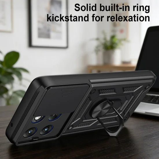 Калъф за Motorola Edge 70 Fusion - CamShield Series - Techsuit - Зелен