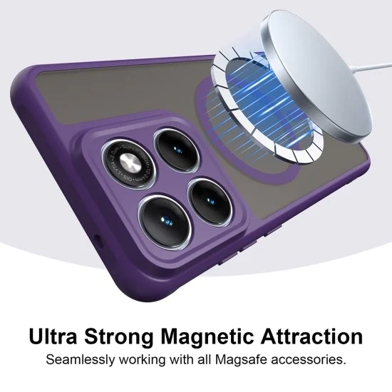 Калъф за Motorola Edge 70 Fusion - HaloFrost II MagSafe - Techsuit - Лилав
