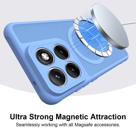 Калъф за Motorola Edge 70 Fusion - HaloFrost II MagSafe - Techsuit - Син