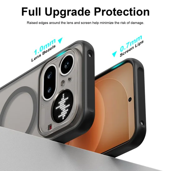 Калъф за Nothing Phone (4a) Pro - HaloFrost II MagSafe - Techsuit - Черен