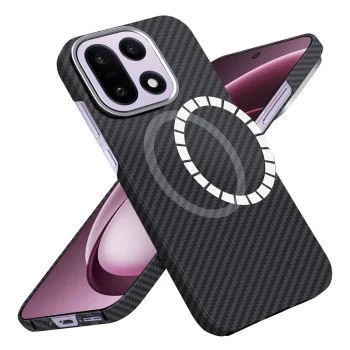 Калъф за OnePlus 15 - Aramid Fiber MagSafe - Techsuit - Черен