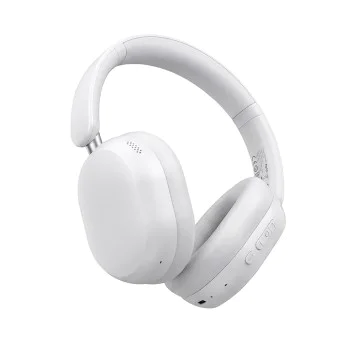 Безжични слушалки Acefast (H12) - 4-Mic Hybrid ANC, 40mm Hi-Fi, BT 5.4 - Бели