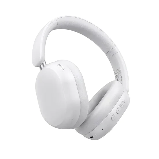 Безжични слушалки Acefast (H12) - 4-Mic Hybrid ANC, 40mm Hi-Fi, BT 5.4 - Бели