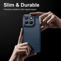 Калъф за Motorola Edge 70 Fusion - Carbon Silicone - Techsuit - Син