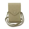 Калъф за телефон тип портфейл Guess Universal Grained Peony - с презрамка - Бежов