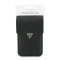 Калъф за телефон тип портфейл Guess Universal Grained Peony - с презрамка - Черен