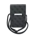 Калъф за телефон тип портфейл Guess Universal Triangle 4G - с презрамка - Черен