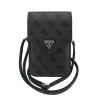 Калъф за телефон тип портфейл Guess Universal Triangle 4G - с презрамка - Черен