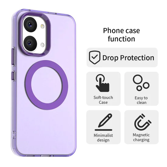 Калъф за Xiaomi Poco X8 Pro Max - CandyCase MagSafe - Techsuit - Лилав