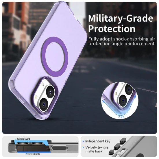 Калъф за Xiaomi Poco X8 Pro Max - CandyCase MagSafe - Techsuit - Лилав