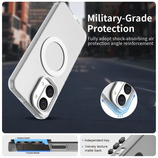 Калъф за Xiaomi Poco X8 Pro Max - CandyCase MagSafe - Techsuit - Бял
