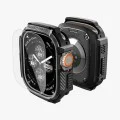 Каишка с калъф и протектор за Apple Watch Ultra / Ultra 2 / Ultra 3 - Rugged Armor - Spigen - Черна