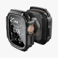 Каишка с калъф и протектор за Apple Watch Ultra / Ultra 2 / Ultra 3 - Rugged Armor - Spigen - Черна