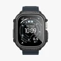 Каишка с калъф и протектор за Apple Watch Ultra / Ultra 2 / Ultra 3 - Rugged Armor - Spigen - Черна