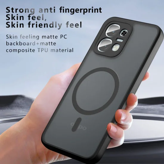 Калъф за Oppo A6 Pro 4G / 5G - PureFrost MagSafe - Techsuit - Матово черен