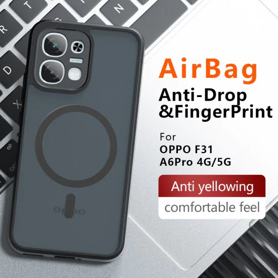 Калъф за Oppo A6 Pro 4G / 5G - PureFrost MagSafe - Techsuit - Матово черен