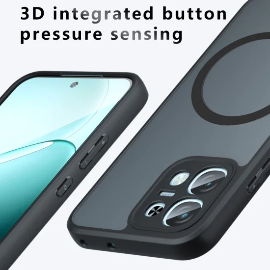 Калъф за Oppo A6 Pro 4G / 5G - PureFrost MagSafe - Techsuit - Матово черен
