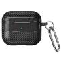 Калъф за AirPods Pro 3 - CarbonFiber - Techsuit - Черен