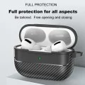 Калъф за AirPods Pro 3 - CarbonFiber - Techsuit - Черен