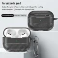 Калъф за AirPods Pro 3 - CarbonFiber - Techsuit - Черен