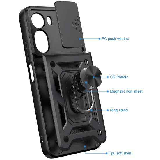 Калъф за Xiaomi Redmi A7 Pro 4G - CamShield Series - Techsuit - Rose Gold