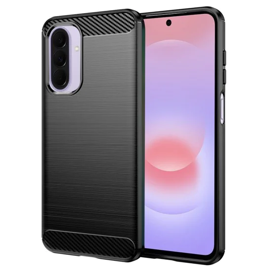 Калъф за Samsung Galaxy A27 5G - Carbon Silicone - Techsuit - Черен