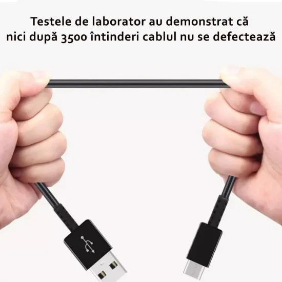 Кабел за данни USB към Type-C 2.1A, 1m - Samsung (EP-DG970BWE) - Бял (Опаковка на едро)