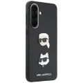 Калъф за Samsung Galaxy A57 5G - Hardcase K&C Heads Pins and Logo - Karl Lagerfeld - Черен