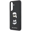 Калъф за Samsung Galaxy A57 5G - Hardcase K&C Heads Pins and Logo - Karl Lagerfeld - Черен