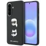 Калъф за Samsung Galaxy A57 5G - Hardcase K&C Heads Pins and Logo - Karl Lagerfeld - Черен